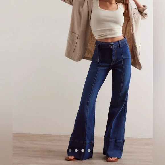 Free People We the Free Ryla A-line jeans sz 25 - Picture 1 of 6